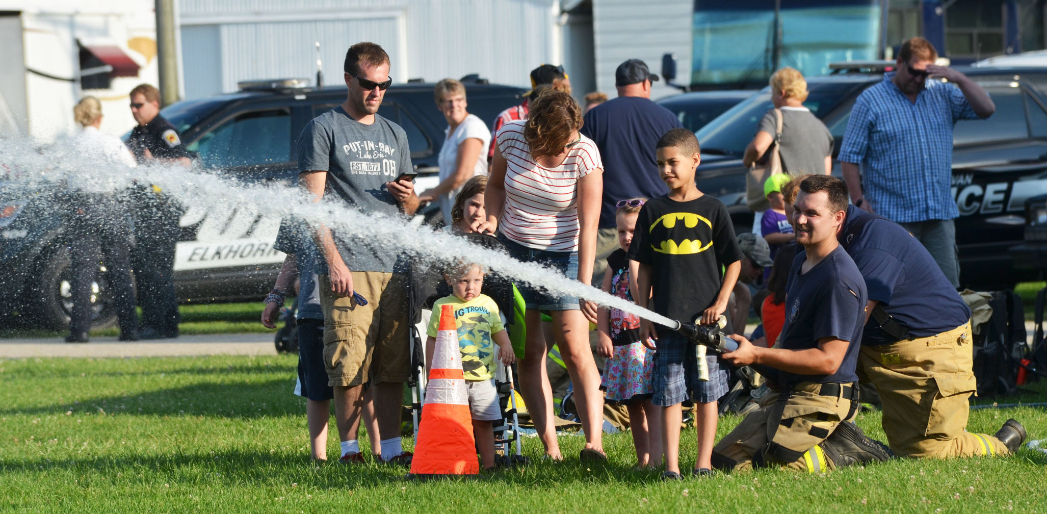 National Night Out - Fire hose